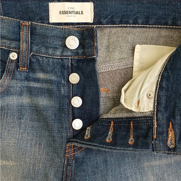 COPY - NEW W O T 🚨 Fear of god zipper ankle distressed by hand Japanese selvedge - Picture 6 of 17